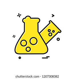 Flask icon design vector