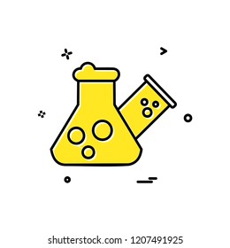Flask icon design vector