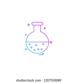 `Flask icon design vector 