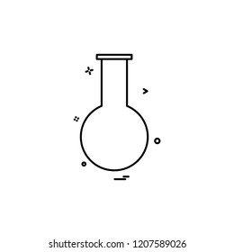 `Flask icon design vector 