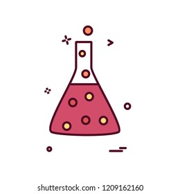 Flask icon design vector