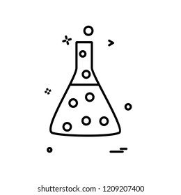 Flask icon design vector