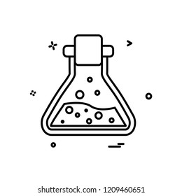 Flask icon design vector