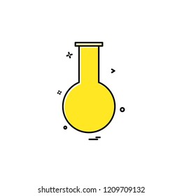 Flask icon design vector 