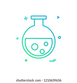 Flask icon design vector