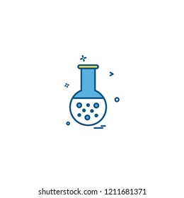 Flask icon design vector 