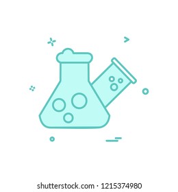 Flask icon design vector