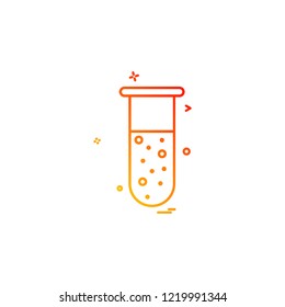 Flask icon design vector 