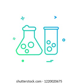 Flask icon design vector