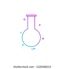 `Flask icon design vector 