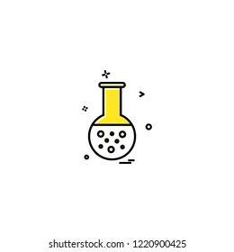 `Flask icon design vector 