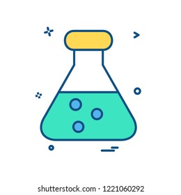 Flask icon design vector