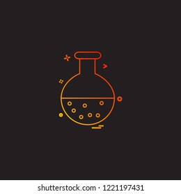 `Flask icon design vector 