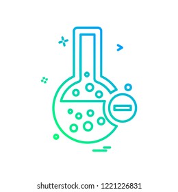 Flask icon design vector