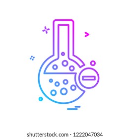 Flask icon design vector