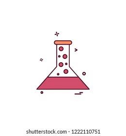`Flask icon design vector 
