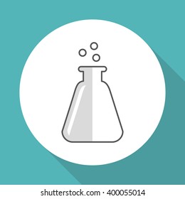 flask icon design, vector illustration