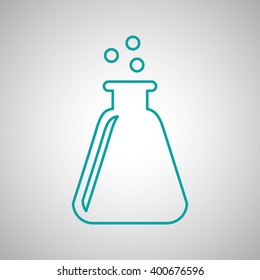 flask icon design, vector illustration