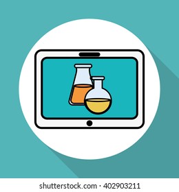 flask icon design , vector illustration