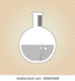 flask icon design, vector illustration