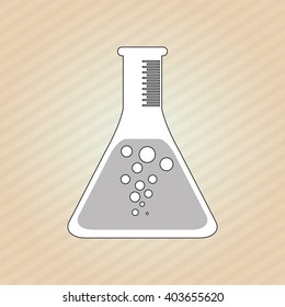 flask icon design, vector illustration