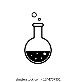 flask icon. Editable vector 64x64 Pixel. 
