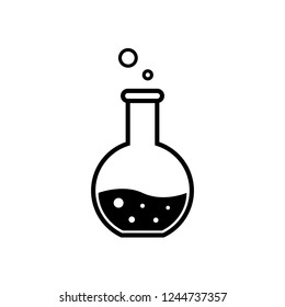 flask icon. Editable vector 64x64 Pixel. 