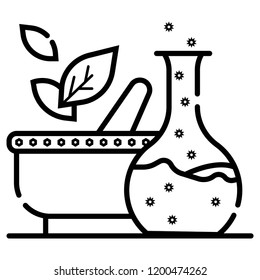 Flask icon education vector illustration