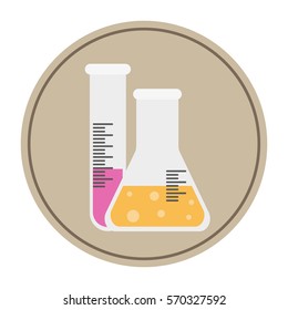 flask. icon. flat design.