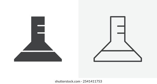 Flask icon flat and simple set design