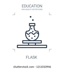 flask icon. high quality line flask icon on white background. from education collection flat trendy vector flask symbol. use for web and mobile
