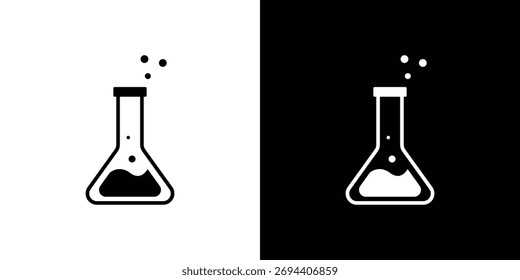 Diseño de elemento de ilustración de icono de frasco. iconos de glifo negro