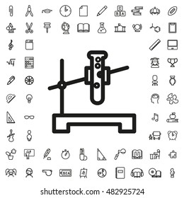 Flask icon illustration isolated vector sign symbol