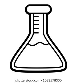 Flask Icon Isolated On White Background