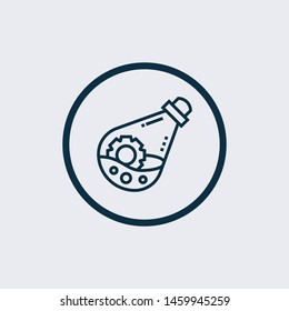 flask icon isolated on white background from science collection. flask icon trendy and modern flask symbol for logo, web, app