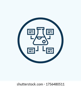 flask icon isolated on white background from medicine collection. flask icon trendy and modern flask symbol for logo, web, app