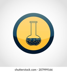 Flask Icon Isolated on White Background