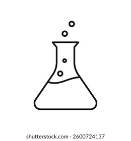 Flask icon isolated. simple vector icon on white background