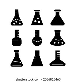flask icon or logo isolated sign symbol vector illustration - Collection of high quality black style vector icons
