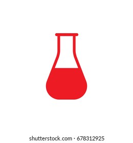 flask icon on the white background