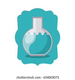 Flask icon. School education learning and knowledge theme. Isolated design. Vector illustration