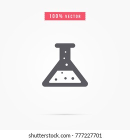 Flask icon. science item