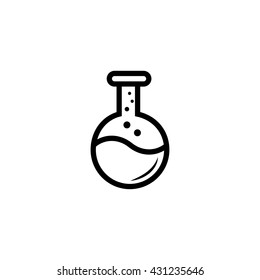 flask icon. flask sign