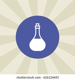 flask icon. sign design. background