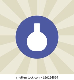 flask icon. sign design. background
