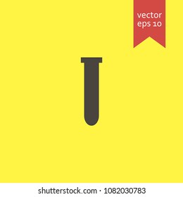 flask. flask icon. sign design. yellow background.