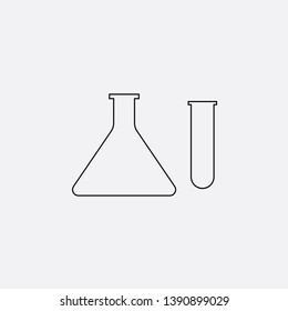 flask icon sign signifier vector