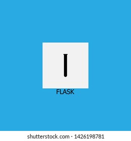 flask icon sign signifier vector