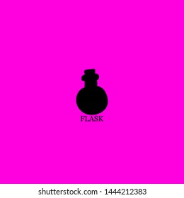 flask icon sign signifier vector