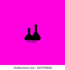 flask icon sign signifier vector